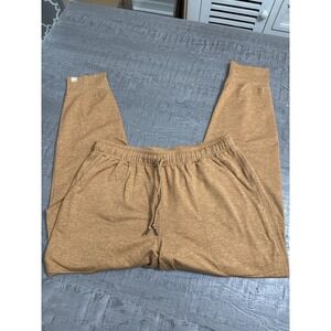 Rabbit Women's Joggers Pants Brown Tan Lounge Athletic‎ Running Size Large